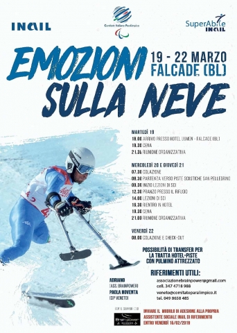 locandina EMOZIONI SULLA NEVE